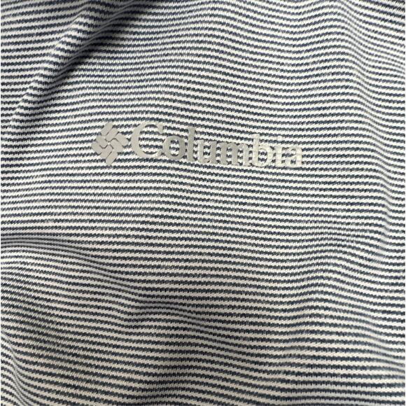 Columbia Mens Sportswear Polo Golf Shirt Blue Striped Size XL 100% Polyester - Picture 6 of 10
